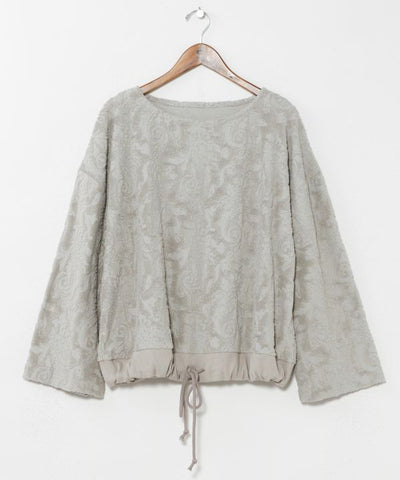Paisley Pile Fabric Top by AMINA - Ametsuchi