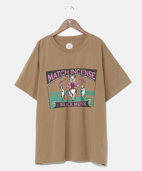Match Incense Package Tee - L by AMINA - Ametsuchi