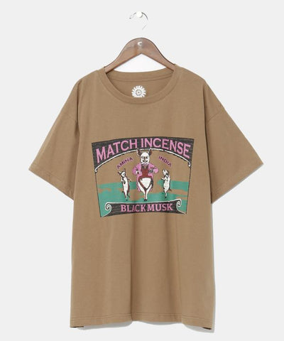 Match Incense Package Tee - L by AMINA - Ametsuchi
