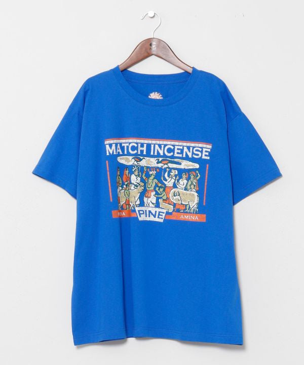Match Incense Package Tee - L by AMINA - Ametsuchi