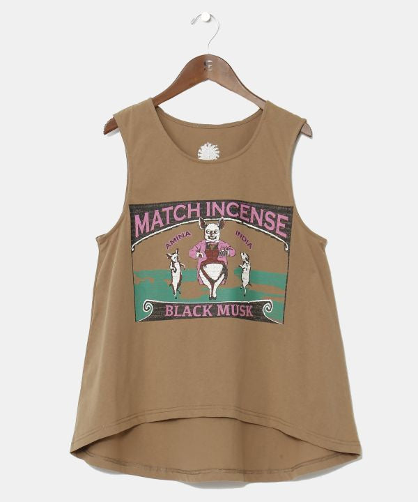 Match Incense Graphic Tank Top by AMINA - Ametsuchi