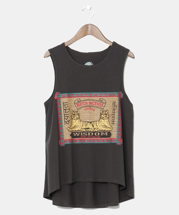 Match Incense Graphic Tank Top by AMINA - Ametsuchi