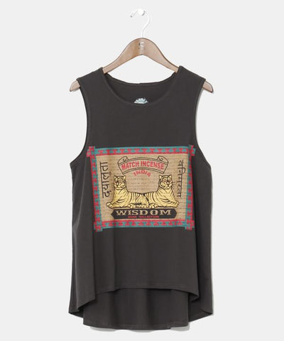 Match Incense Graphic Tank Top by AMINA - Ametsuchi