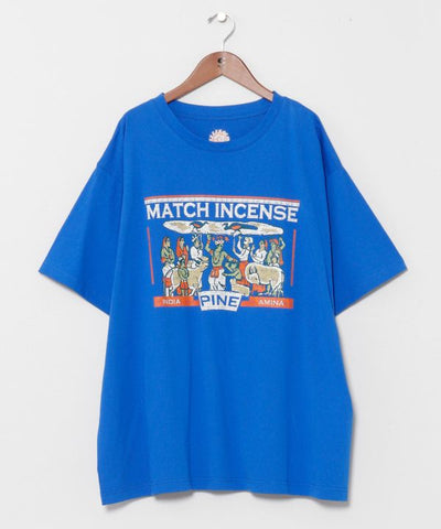 Match Incense Graphic T-shirt - XL by AMINA - Ametsuchi