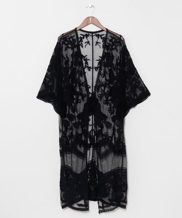 Floral Embroidered Lace Cardigan