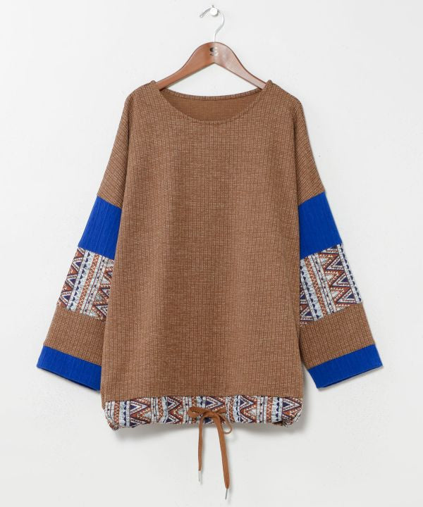 Geometric Pattern Patchwork Top