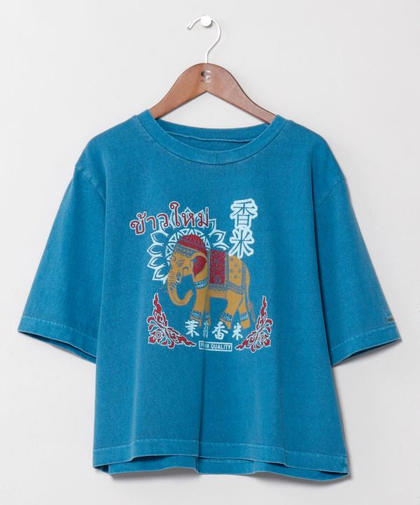 Vintage-Inspired 3/4 Sleeve T-Shirt by AMINA - Ametsuchi