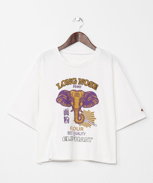 Vintage-Inspired 3/4 Sleeve T-Shirt by AMINA - Ametsuchi