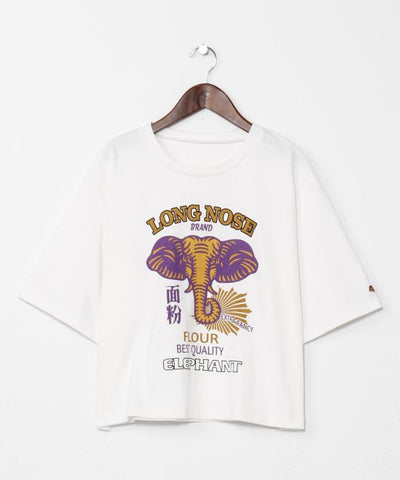 Vintage-Inspired 3/4 Sleeve T-Shirt by AMINA - Ametsuchi