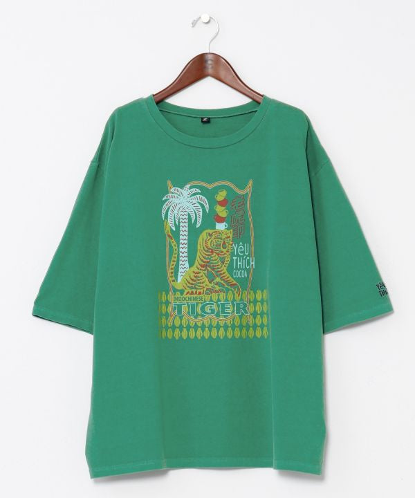 Men's Vintage-Inspired 3/4 Sleeve T-Shirt by AMINA - Ametsuchi