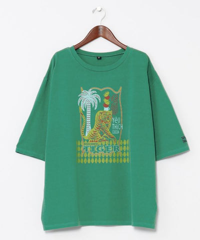 Men's Vintage-Inspired 3/4 Sleeve T-Shirt by AMINA - Ametsuchi