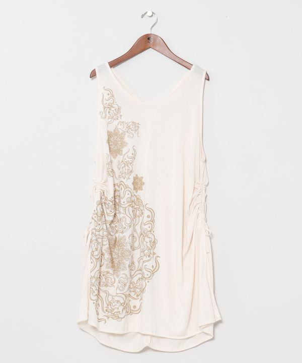 Mandala Open Back Tank by AMINA - Ametsuchi
