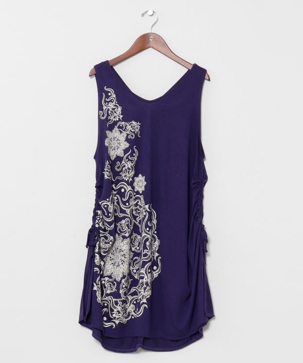 Mandala Open Back Tank by AMINA - Ametsuchi