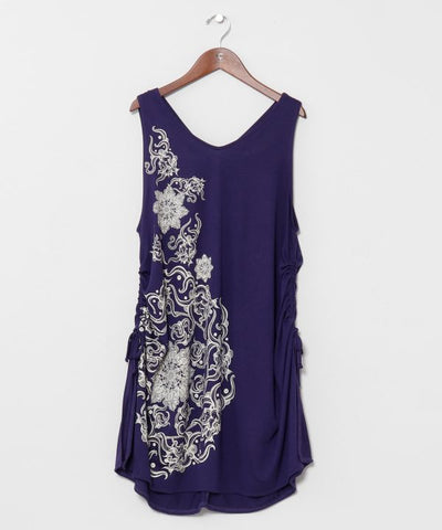 Mandala Open Back Tank by AMINA - Ametsuchi