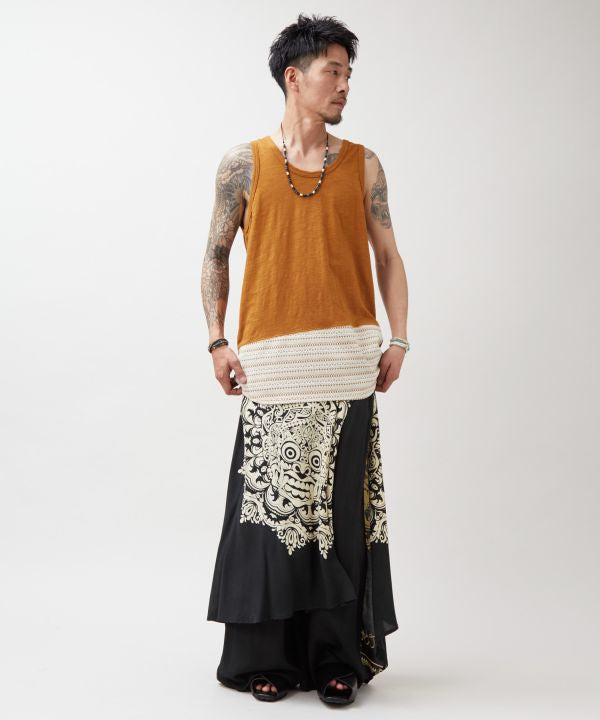 Bohemian Cardigan and Tank Set for Men by AMINA - Ametsuchi
