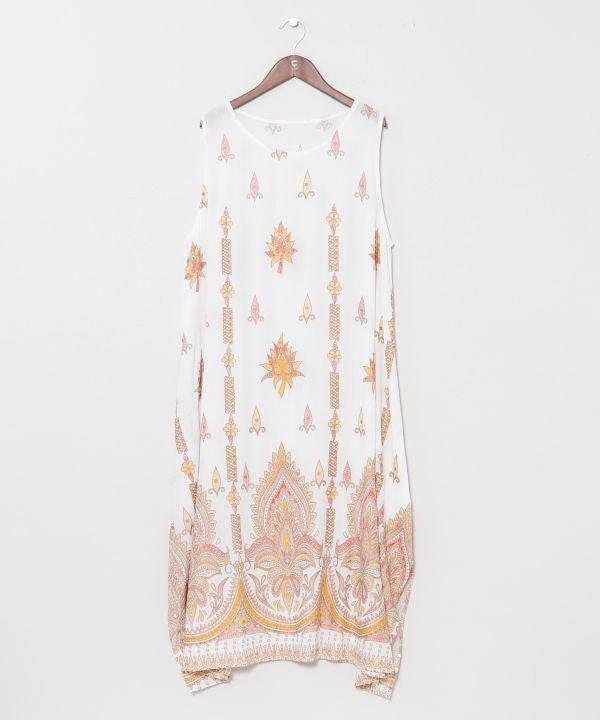 Rayon Crepe Sleeveless Dress by AMINA - Ametsuchi