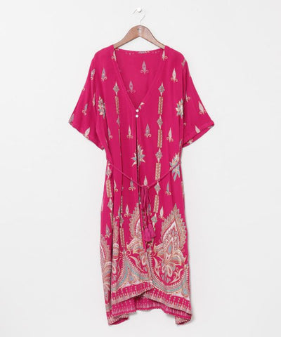 UV Pprotection Rayon Crepe Kimono by AMINA - Ametsuchi