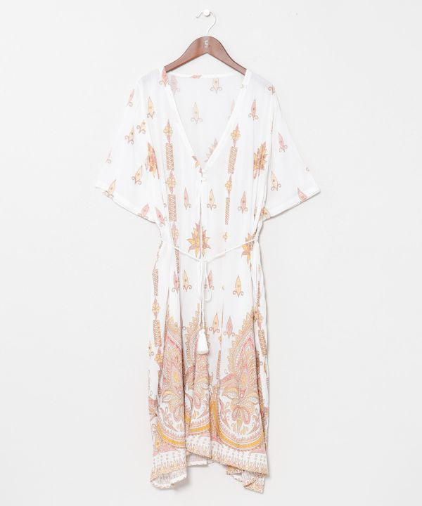 UV Pprotection Rayon Crepe Kimono by AMINA - Ametsuchi