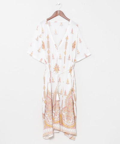 UV Pprotection Rayon Crepe Kimono by AMINA - Ametsuchi