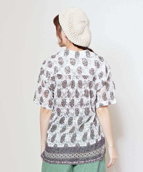 Lace Shirt Sleeve Shirt