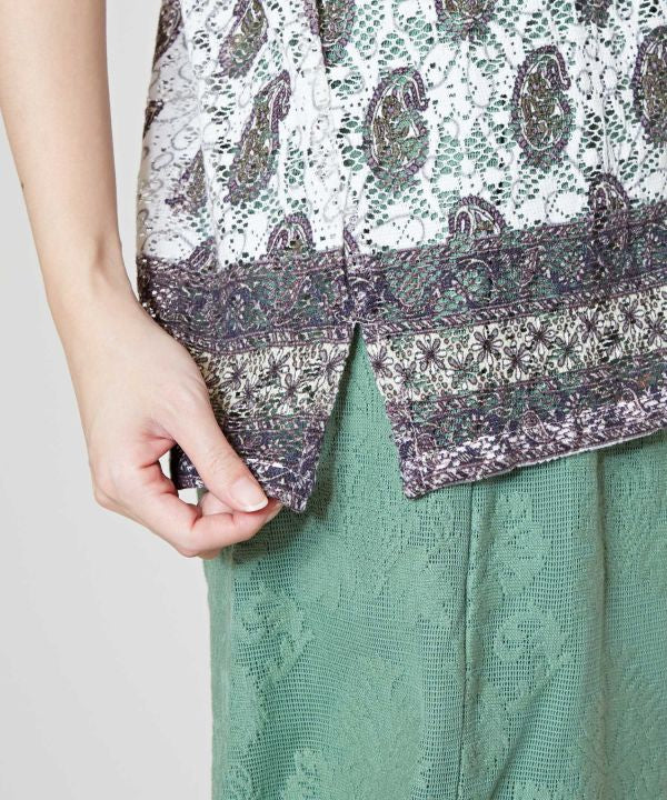 Lace Shirt Sleeve Shirt