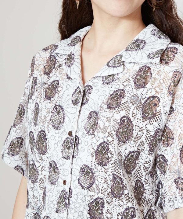 Lace Shirt Sleeve Shirt