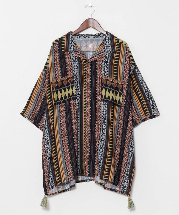 Unisex Effortless Bohemian Shirt by AMINA - Ametsuchi