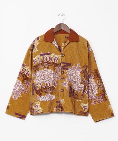 Vintage Style Corduroy Shirt Jacket