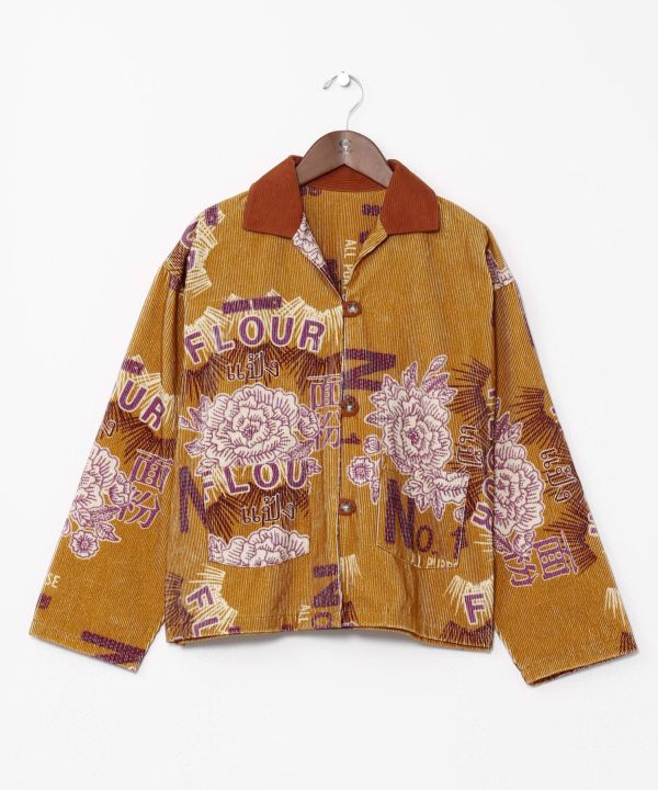 Vintage Style Corduroy Shirt Jacket