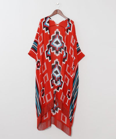 Mexican Serape Style Cardigan by AMINA - Ametsuchi