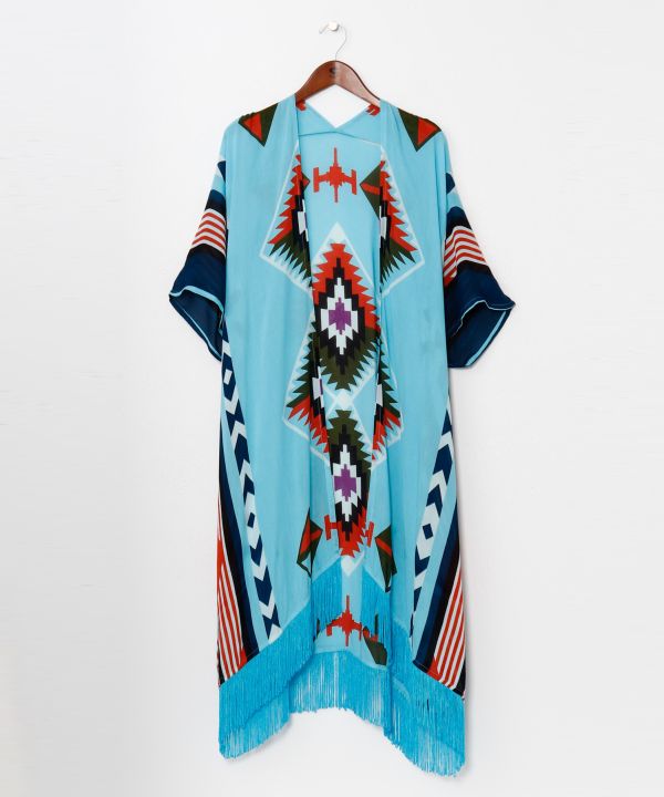 Mexican Serape Style Cardigan by AMINA - Ametsuchi