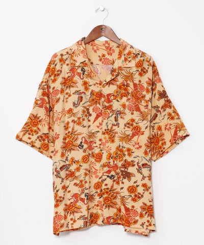 Songkran Calavera Resort Shirt Tops by AMINA - Ametsuchi