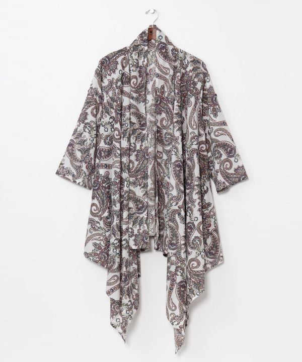 Paisley Cotton Cardigan by AMINA - Ametsuchi