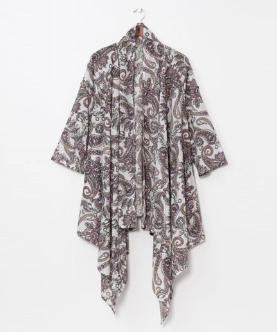 Paisley Cotton Cardigan by AMINA - Ametsuchi