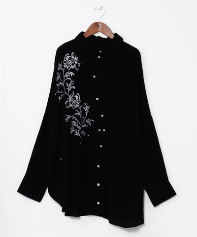 Boho Embroidered Versatile Shirt