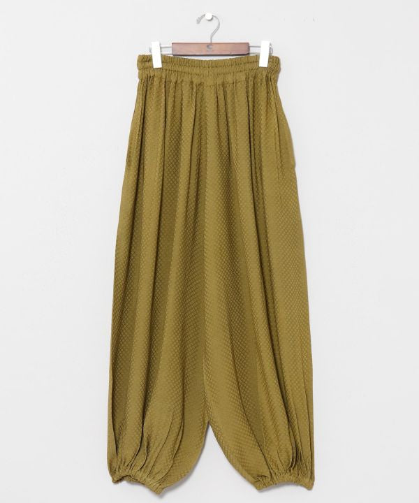 Dobby Check Wide Pants by AMINA - Ametsuchi