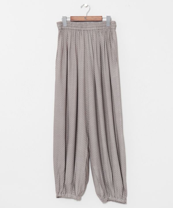 Dobby Check Wide Pants by AMINA - Ametsuchi