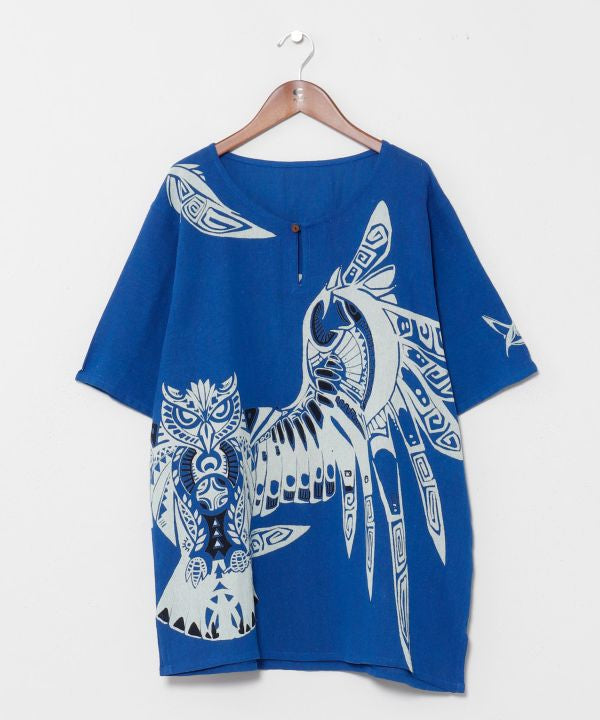 Amina x Yosuke Tribal Owl Cotton Top