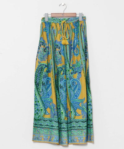 Paisley Rayon Flow Skirt