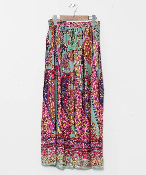 Paisley Rayon Flow Skirt