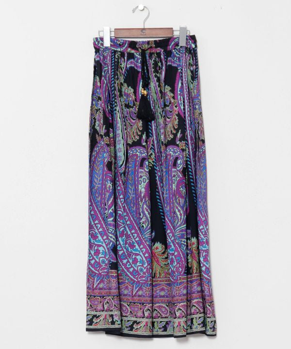 Paisley Rayon Flow Skirt