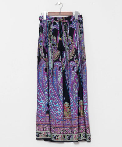 Paisley Rayon Flow Skirt