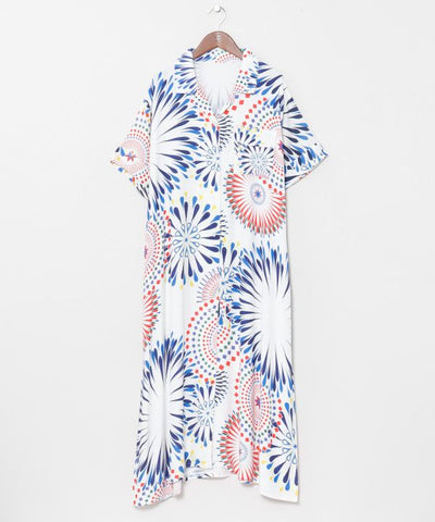 Calavera Bon Odori Shirt Dress