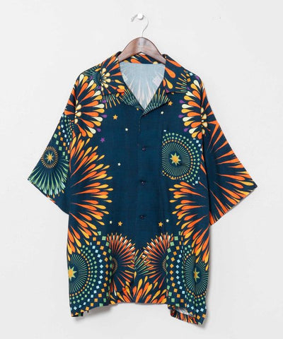 Calavera Fireworks Aloha Shirt