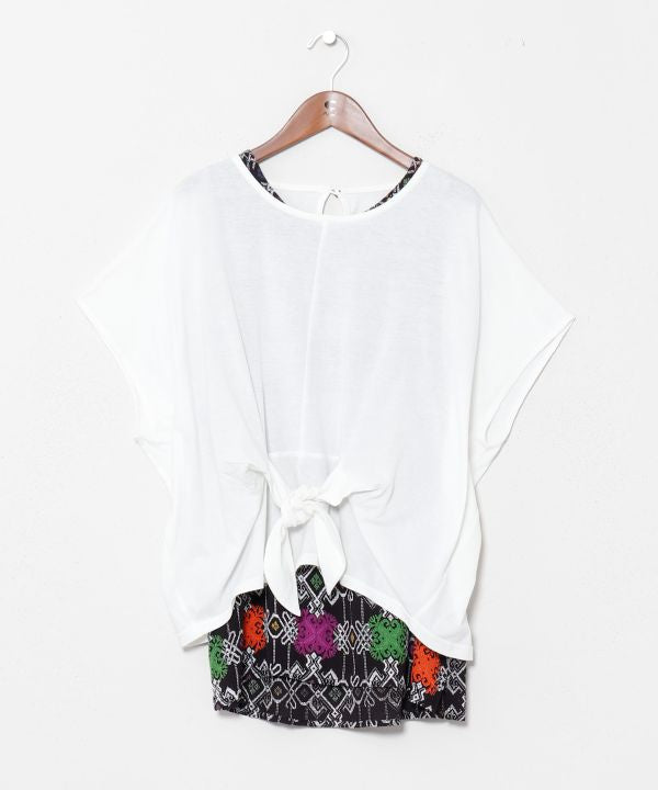 Geometric Print Layered Top Set