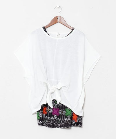 Geometric Print Layered Top Set