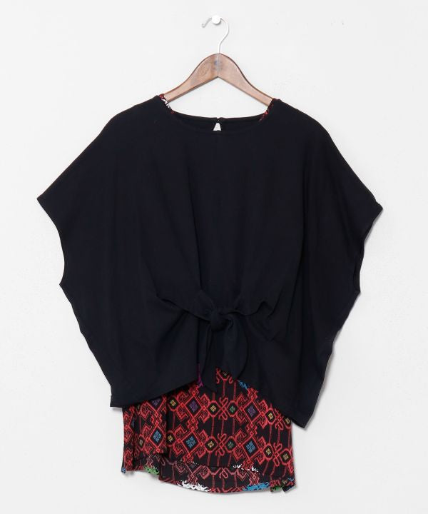 Geometric Print Layered Top Set