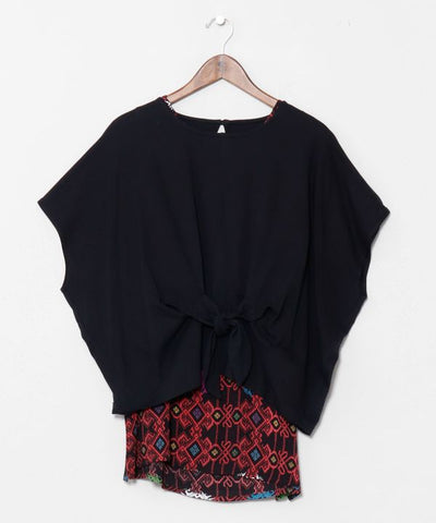 Geometric Print Layered Top Set