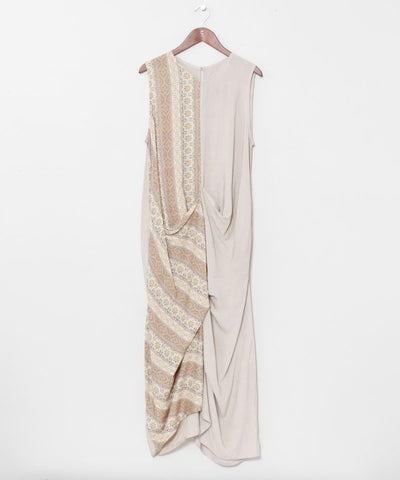 Vietnam Tile Sleeveless Dress by AMINA - Ametsuchi