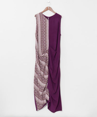 Vietnam Tile Sleeveless Dress by AMINA - Ametsuchi